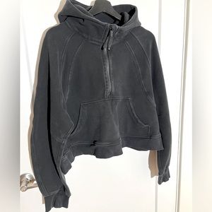Lululemon Scuba oversized 1/2 zip hoodie in black